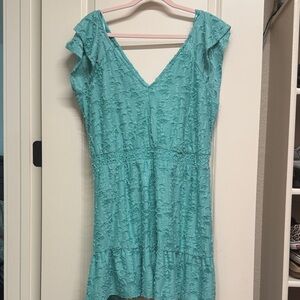 LC Lauren Conrad Turquoise Mini Dress